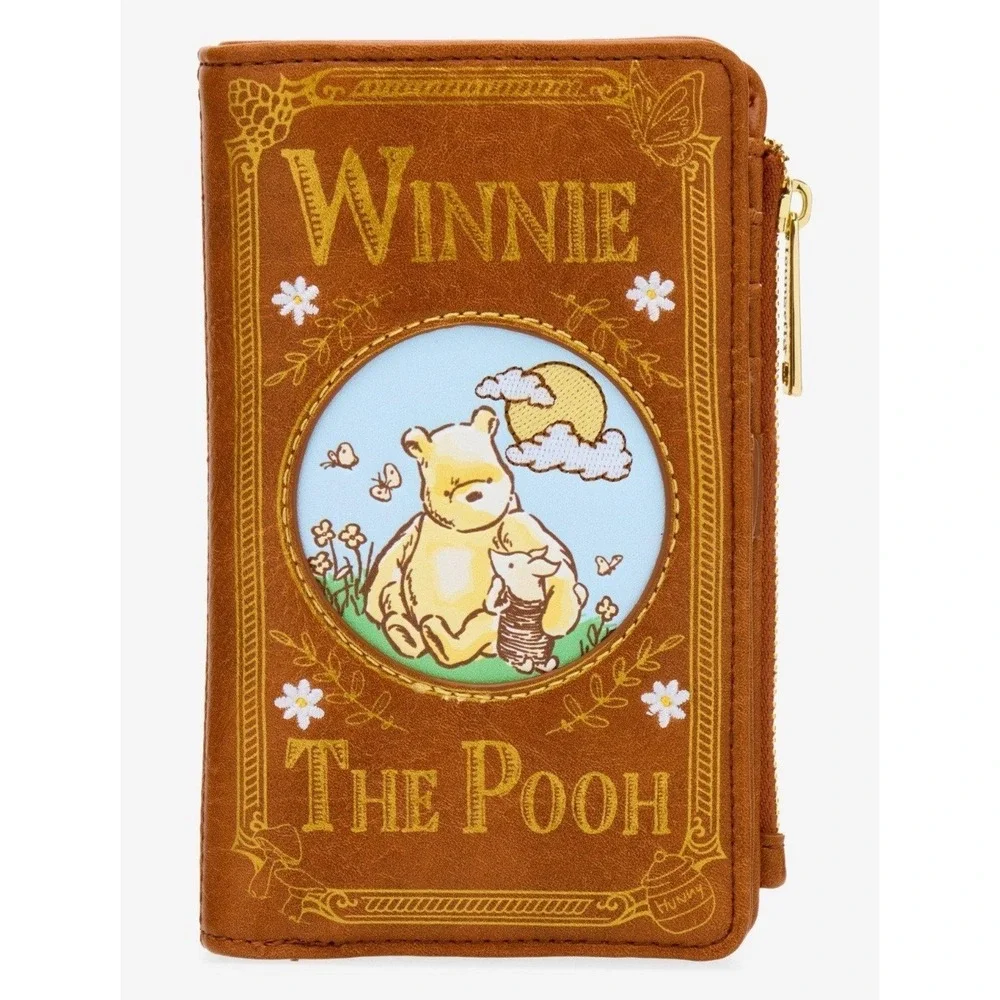 NWT Loungefly Disney Winnie the Pooh Piglet BOOK Figural Crossbody & WALLET SET!